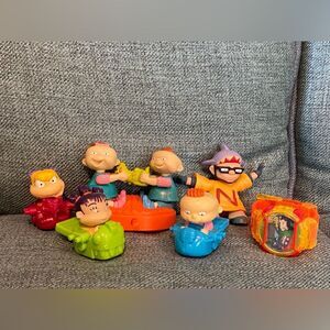 Vintage Nickelodeon RUGRATS Burger King Lot of 6 Kids Meal Toys